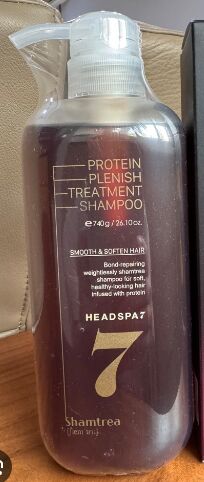 Headspa 7 Шампунь-уход протеиновый питательный против выпадения волос Shampoo Treatment Protein Plenish, 740 мл