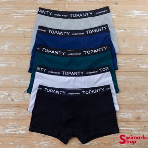 Мужские боксеры TOPANTY TP-8001, СЕРЫЙ МЕЛАНЖ