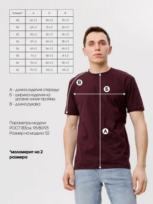 Трикотажная футболка бордовая ВФ-18 (28)
