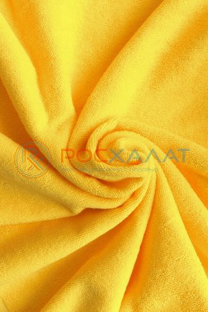 Махровое полотенце однотонное желтое МИ-04 (71)