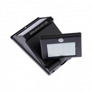Светильник на солнечной батарее «СТАРТ», 10?5x13 см, 20LED, IP65, поворотный, свечение белое