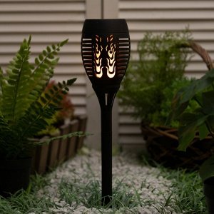 Светильник на солнечной бат. «СТАРТ», «Маори» 9.5?50 см, IP44, 36 LED, эфф. огня, свечение тёплое белое