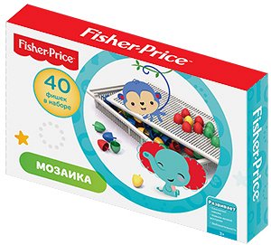 Нордпласт Настольная мозаика Фишер Прайс (40 фишек диам.20 мм)