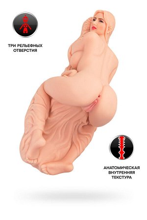 Мастурбатор реалистичный KOKOS VALENTINA, TPR, телесный, 50 см