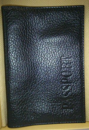 Обложка д/паспорта O057-A19-20 Флотер черный натур кожа PAULO VERONESE