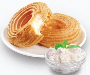Пирожное, Колечки с творогом, Мирэль, Хлебпром, 300 г, (6)