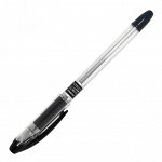 Ручка шариковая Piano РТ-335 цвет черный 0,5мм с рез упором /50/2400/