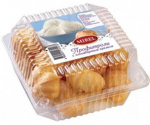 Профитроли, с пломбирным кремом, Хлебпром, 180 г, (18)