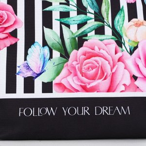 Сумка женская пляжная "Follow your dream", 35х40 см