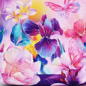 Сумка женская пляжная «Цветы», 35x40 см