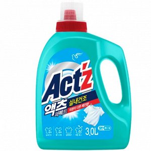 Концентрированный гель для стирки ACT'Z Perfect In door Dryness для сушки в помещении для машин с вертикальной загрузкой 3000 мл, бутылка 1/4