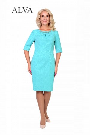 Платье Идеальное платье Клавдия 8339-5  выполнено из ткани стрейч-жаккард . Длина платье около 92-100 см.