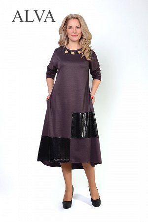 Платье Платье Тодес 8342-2 выполнено из качественной ткани французский трикатаж и перфорированная эко-кожа, полуприлегающий силуэт, длина платье по центру спинки 118 см. Обращаем Ваше внимание на то, 