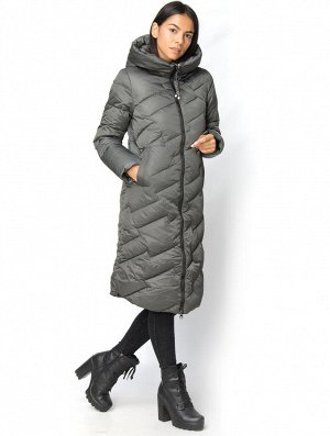 Куртка Страна производитель: Китай
Размерный ряд: S(42), M(44), L(46), XL(48), 2XL(50) 
Женская зимняя куртка-пальто,серого цвета. Наполнитель: холлофайбер, ткань: полиэстер. Особый стиль данной модел