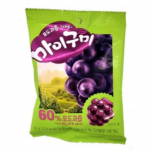 Жевательный мармелад My Gummy со вкусом винограда, 66 г Ю.КОРЕЯ (ORION Happy Fruit)