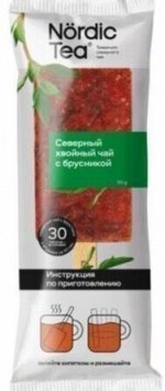 Чай, хвойный с брусникой, Nordic Tea, Альфа-продукт, 50 г, (30)