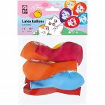 Воздушные шары, 10шт., М12/30см, MESHU &quot;Cute kittens&quot;, пастель, ассорти