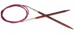 KNPR.25324 Knit Pro Спицы круговые Cubics 4,5мм/60см, дерево, коричневый