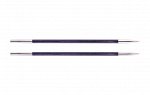 KNPR.29251 Knit Pro Спицы съемные &quot;Royale&quot; 3мм для длины тросика 28-126см, ламинированная береза, фиолетовый, упак.2шт