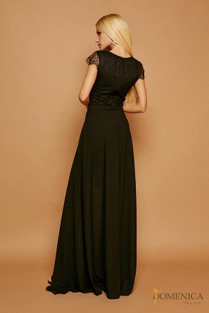 Элегантное платье с глубоким декольте Чёрный