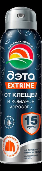 Аэрозоль Дэта EXTRIME от клещей/комаров 15 суток 150мл