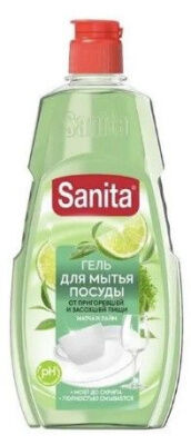Средство для посуды SANITA 450мл Матча и лайм универсальное