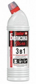 Отбеливатель Белизна гель SANFOR 700мл 3в1
