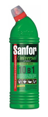 Средство для сантехники гель SANFOR Universal 750мл Зеленое яблоко