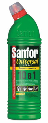 Средство для сантехники гель SANFOR Universal 750мл Лимонная свежесть