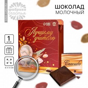 Шоколад молочный в открытке "выпускной: Лучшему учителю", 5 г.