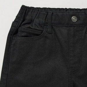 Брюки джинсовые без молнии детские, черный