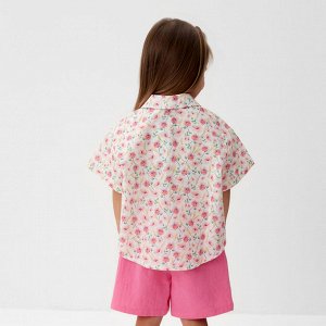 Костюм для девочки (рубашка и шорты) KAFTAN, розовый