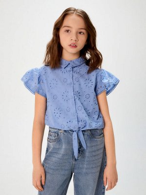 Блузка детская для девочек Landing синий