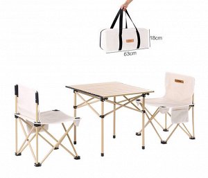 Набор кемпинговой мебели, стол и пара стульев