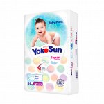 &quot;YokoSun&quot; Детские одноразовые подгузники-трусики размер M (6-10 кг) 58 шт
