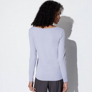 UNIQLO - кофта AIRism из смесового шелка - 61 BLUE