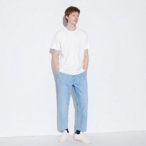 UNIQLO - мужская футболка Airism с круглым вырезом - 00 WHITE