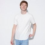 UNIQLO - мужская футболка Airism с круглым вырезом - 00 WHITE