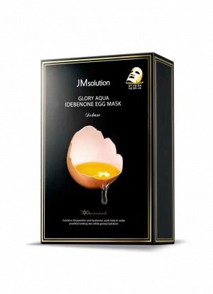JMsolution Glory Aqua Idebenone Egg Mask Deluxe Увлажняющая яичная маска 30 мл