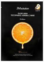 JMsolution Glory Aqua Tocopherol Vitamin C. Маска с витамином Е и С 1шт(30мл)