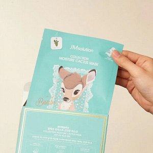 JM Solution Disney Collection Moisture Cactus Mask Увлажняющая тканевая маска с кактусом