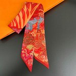 Лента твилли на для сумки и волос, с принтом