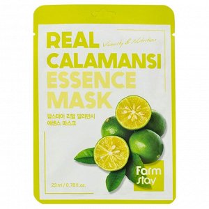 FarmStay Real Calamansi Essence Mask Тканевая маска  для лица с экстрактом каламанси