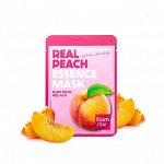 Farm Stay Real Peach Essence Mask Тканевая маска для лица с экстрактом персика