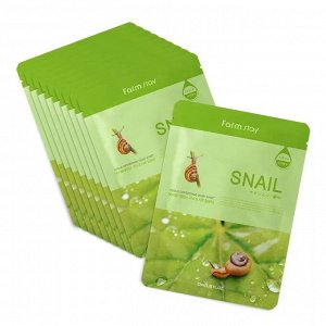 Farm Stay Visible Difference Mask Sheet Snail Восстанавливающая маска для лица с экстрактом улитки