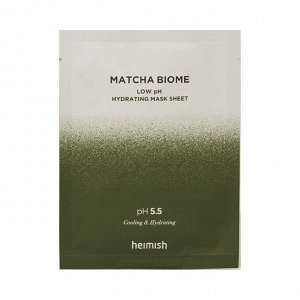 Heimish Matcha Biome Low Ph Hydrating Mask Sheet Маска для лица 30 мл*1шт