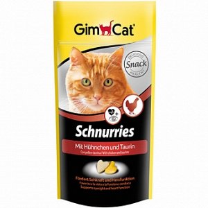 Gimpet Schnurries Витамины-сердечки с курицей, таурином и ТГОС для кошек