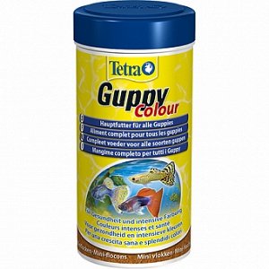 Tetra Guppy Colour Хлопьевидный корм для яркости окраски гуппи