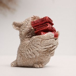 Фигурка гипс «Сова с книгами», 10x8x6 см