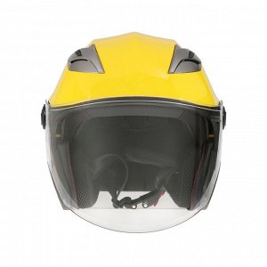 Шлем открытый с двумя визорами, модель - BLD-708E, желтый глянцевый